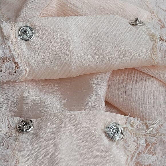 Eve Stillman for Neiman Marcus Lace Drawstring Bottom Snap Vintage 60s Teddy - Picture 15 of 16